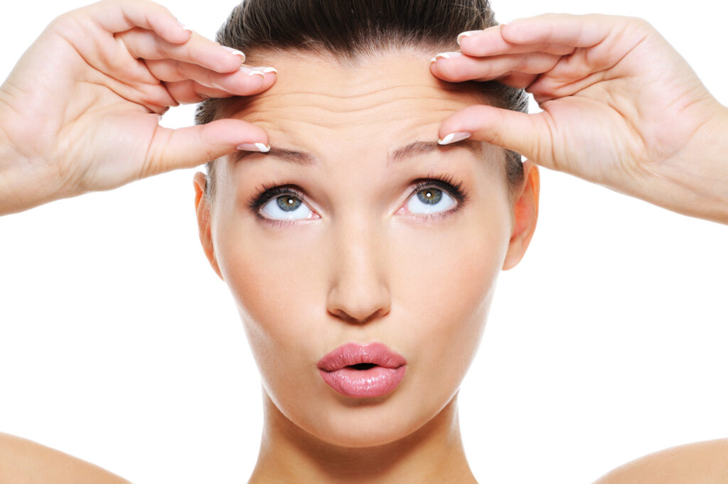 female face wrinkles
